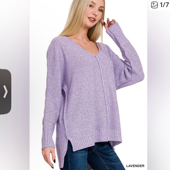 Zenana Outfitters Sweaters - Zenana Lavender Knit Women's Sweater